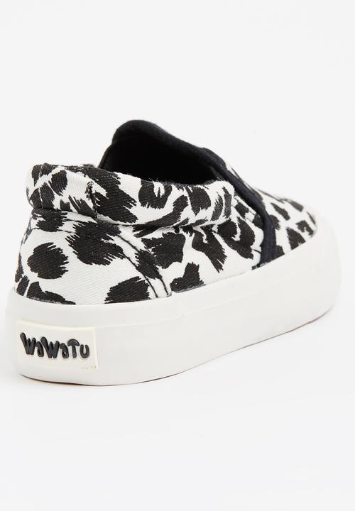 Pop Candy - Animal Print Loafer Cream