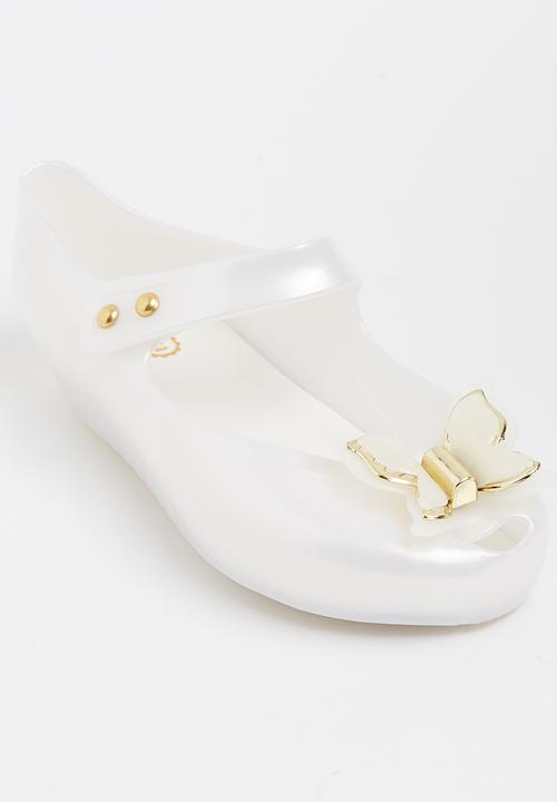 Pop Candy - Butterfly Detail Pumps White