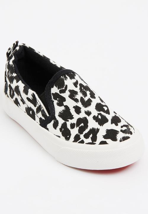 Pop Candy - Animal Print Loafer Black and White