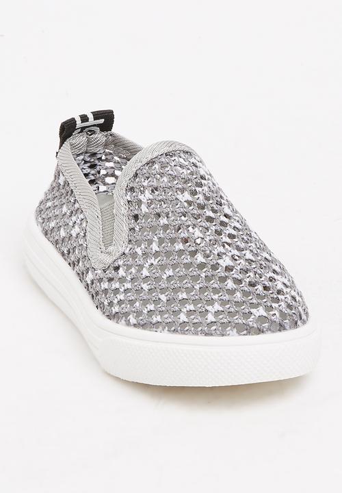 Pop Candy - Mesh Loafers Grey