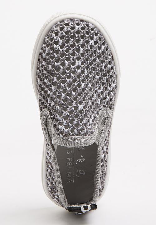 Pop Candy - Mesh Loafers Grey