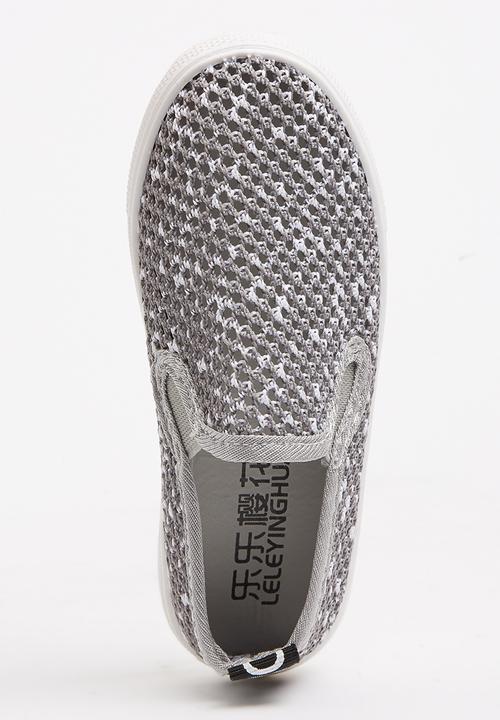 Pop Candy - Mesh Loafers Grey