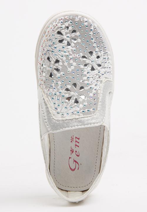 Pop Candy - Mesh Embellished Loafer White