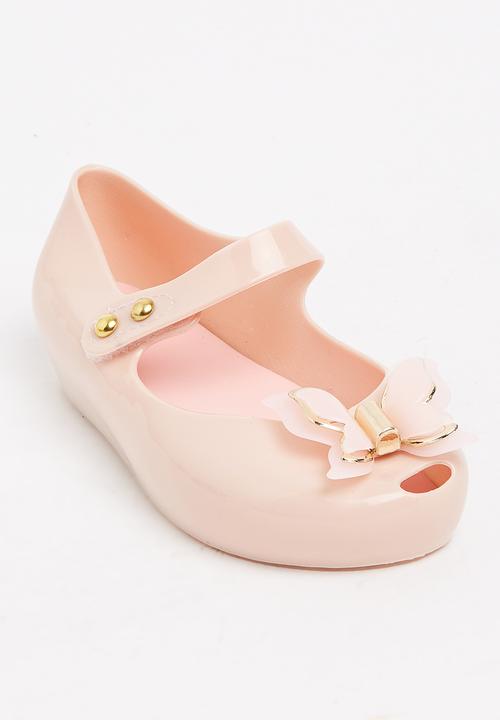 Pop Candy - Butterfly Detail Pumps Pale Pink