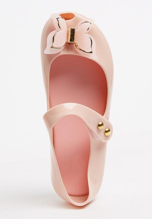 Pop Candy - Butterfly Detail Pumps Pale Pink