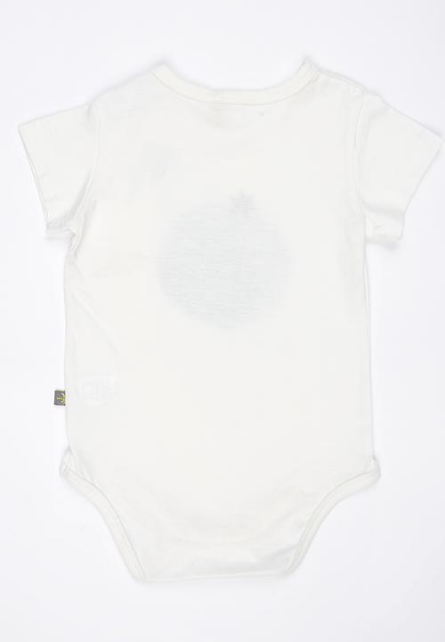Peninsula Baby - Blueberry Printed Bodysuit White