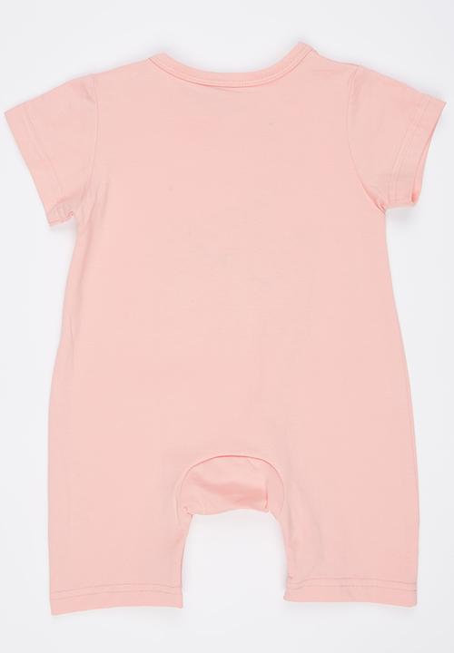 Peninsula Baby - Star Applique Romper Pale Pink