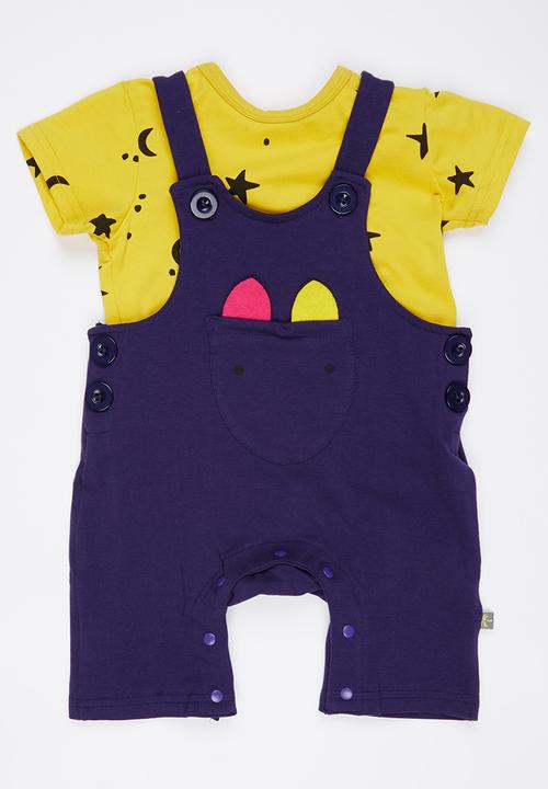 Peninsula Baby - Dungaree Set Mid Purple