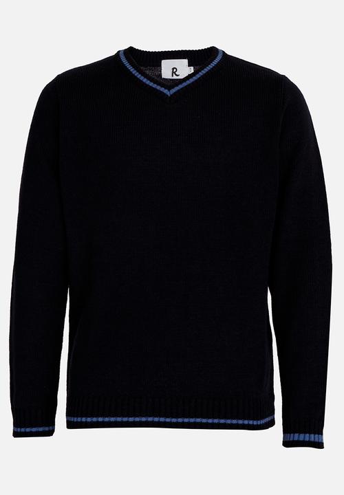 Rebel Republic - V-Neck Jersey Navy