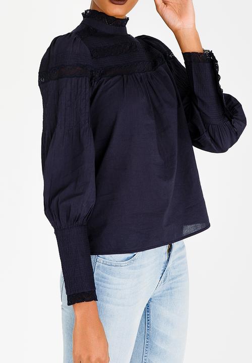 Vero Moda - Lace Blouse Navy