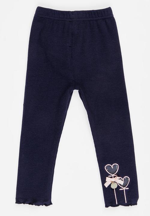 Pop Candy - Embellished Leggings Navy