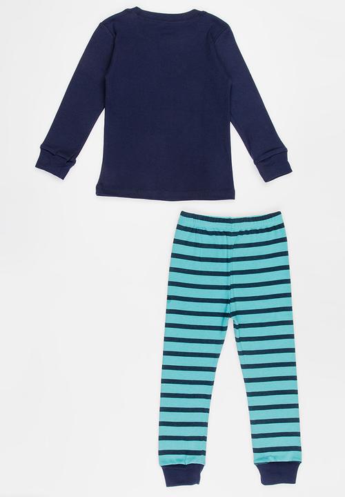 Pop Candy - Space Ship Printed PJ Set Navy