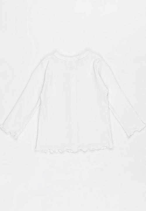Pop Candy - Plain Cardigan White