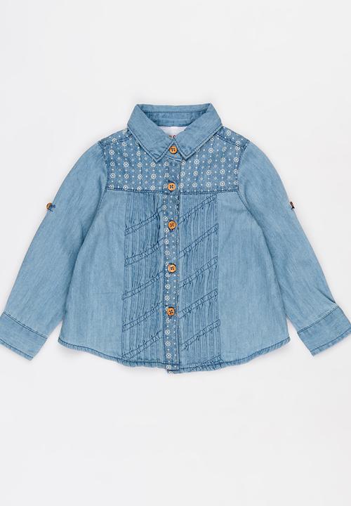 Pop Candy - Denim Blouse Blue