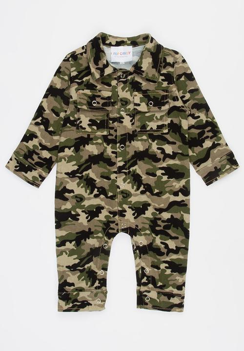 Pop Candy - Army Printed Grower Khaki Green