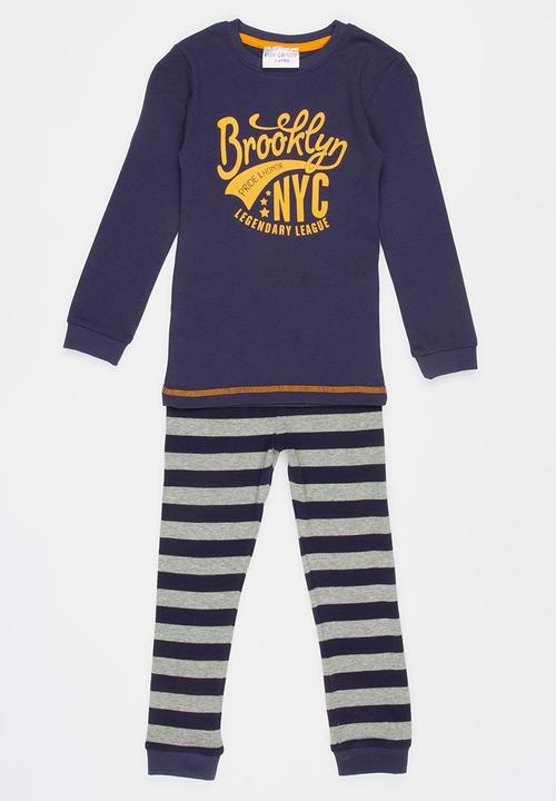 Pop Candy - Brooklyn printed pj set - navy 