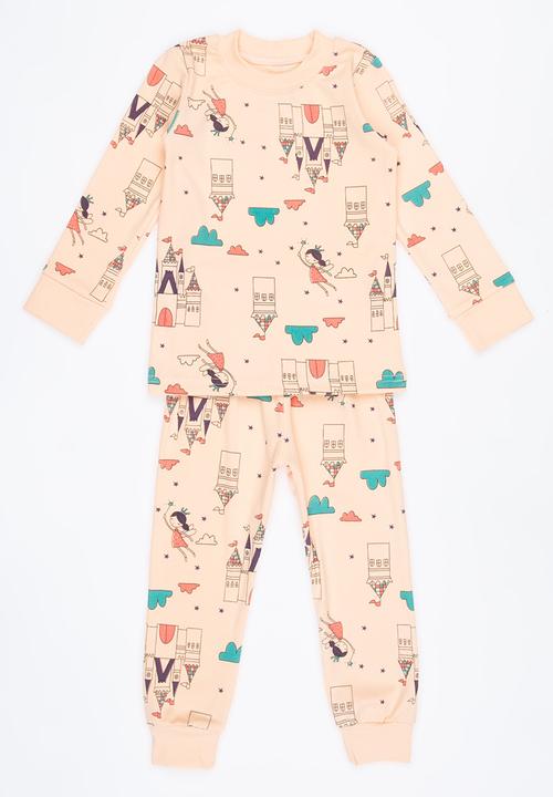 Pop Candy - Printed PJ Set Pale Pink