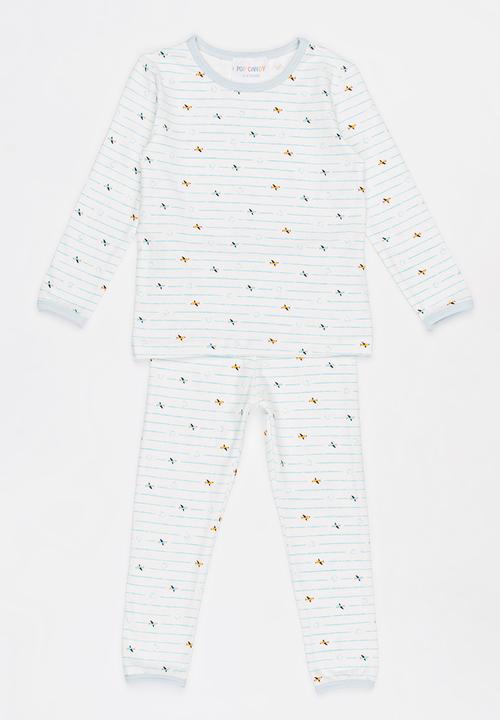 Pop Candy - Printed PJ Set - Pale Purple
