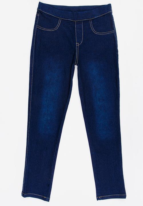 Twin Clothing - Denim Jeggings Dark Blue