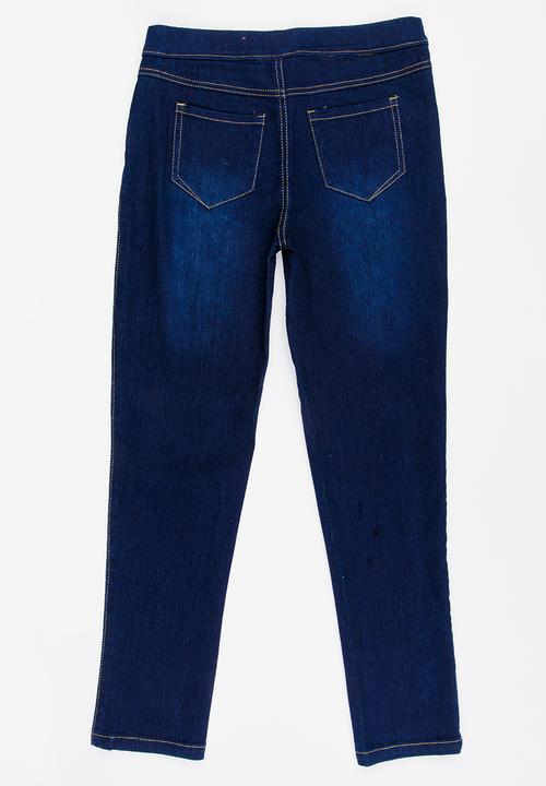 Twin Clothing - Denim Jeggings Dark Blue
