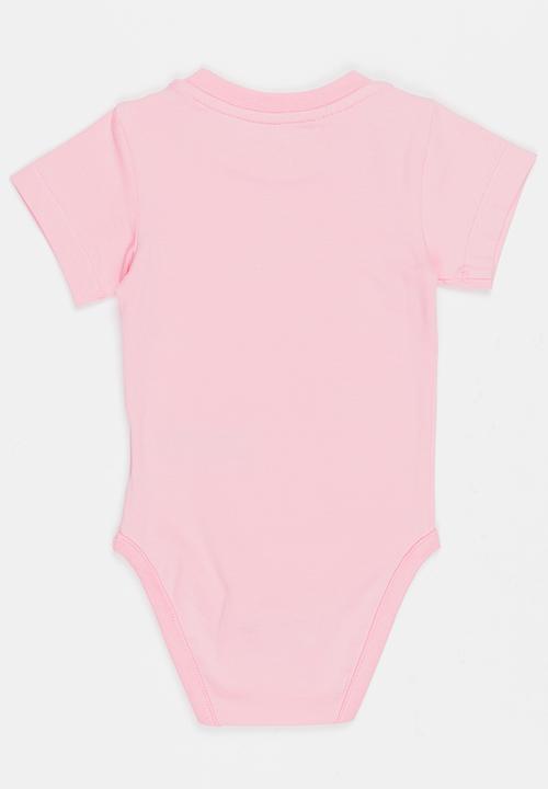 adidas Originals - Baby Trefoil onesie - pink & white