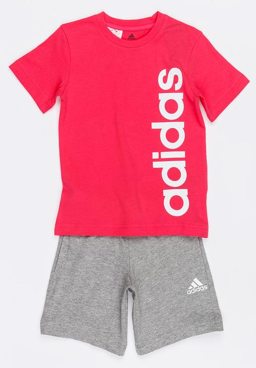 dark pink adidas shirt