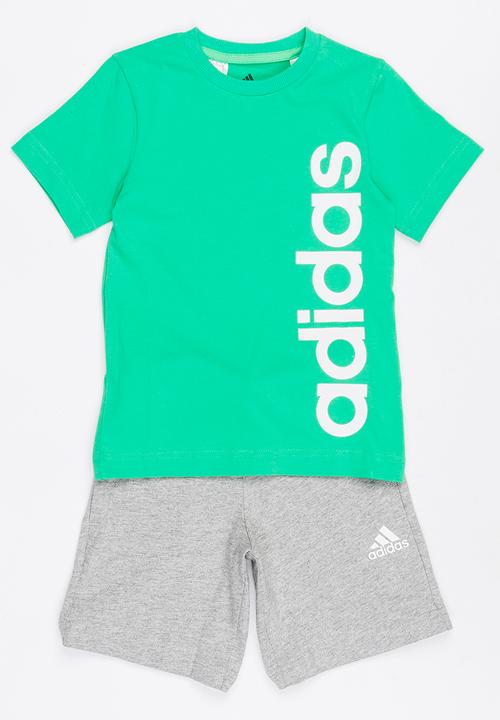 adidas Performance - Little Kids Summer Set Green