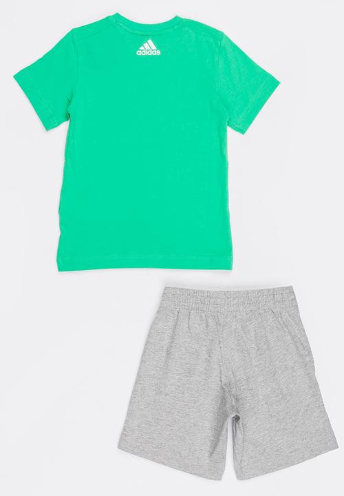 adidas Performance - Little Kids Summer Set Green
