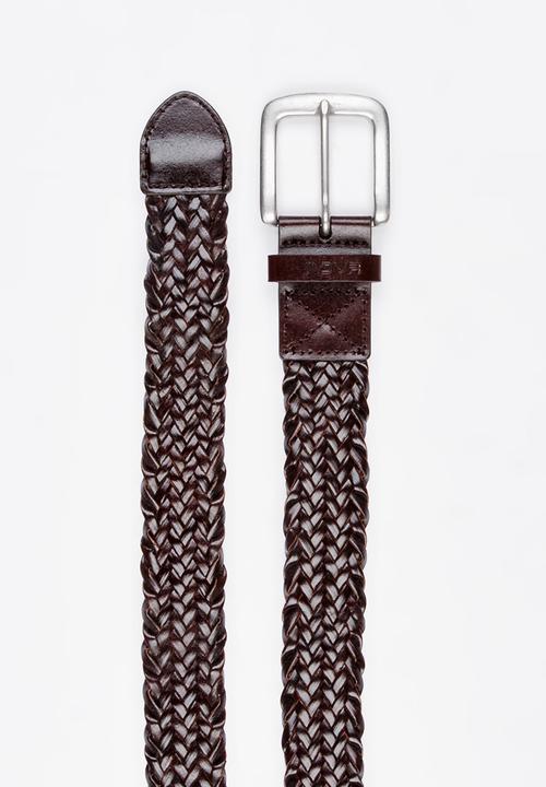 RVCA - Wellington Leather Belt Brown