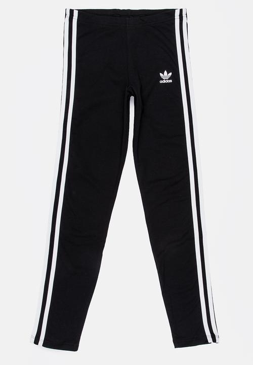 adidas Originals - 3 stripes leggings - black & white