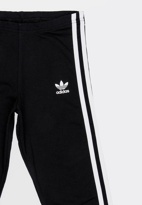 adidas Originals - 3 stripes leggings - black & white