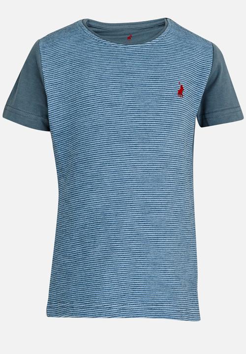 POLO - Ashton Striped Tee Blue