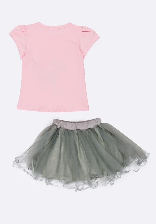 Pop Candy - Short Sleeve   Dress Pale Pink