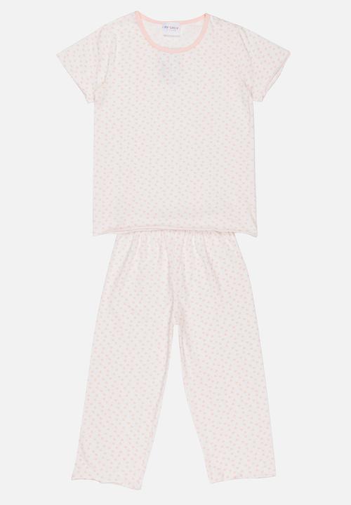 Pop Candy - Printed Pj Set Peach
