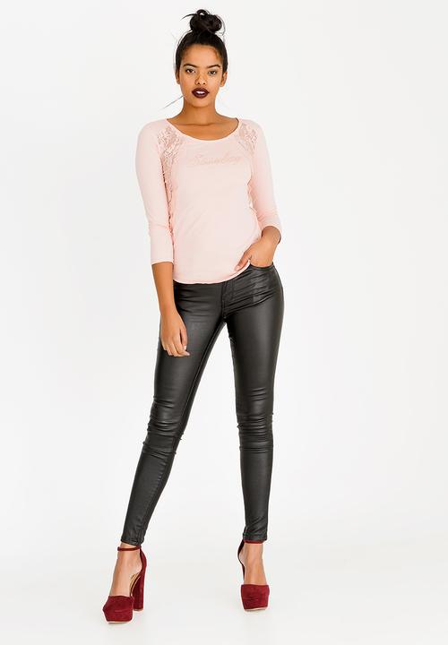 SISSY BOY - One Up With Side Lace Detailing Mid Pink
