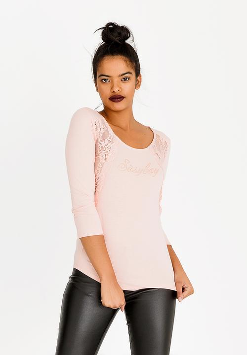 SISSY BOY - One Up With Side Lace Detailing Mid Pink
