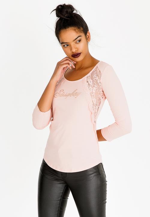 SISSY BOY - One Up With Side Lace Detailing Mid Pink