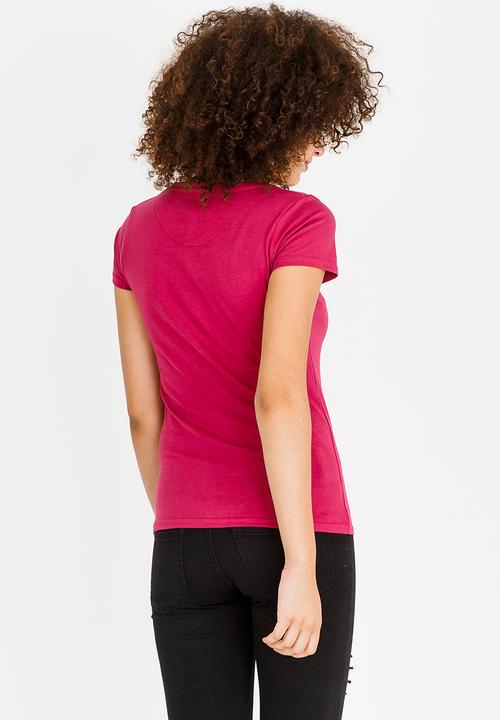 Lizzy - Crysanthe Logo Tee Cerise Pink