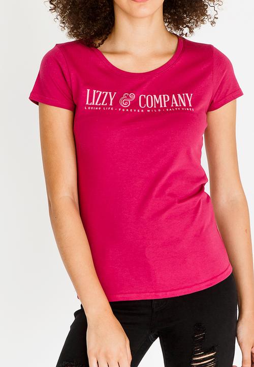 Lizzy - Crysanthe Logo Tee Cerise Pink