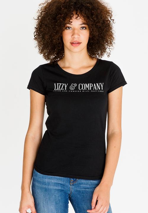 Lizzy - Crysanthe Logo Tee Black