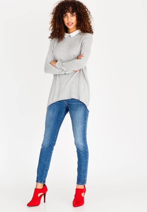 edit - Twofer T-shirt Grey Melange