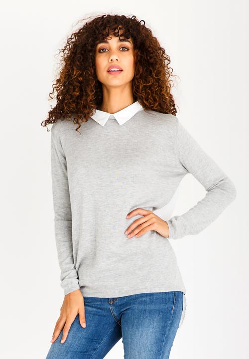 edit - Twofer T-shirt Grey Melange