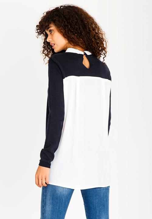 edit - Twofer T-shirt Navy