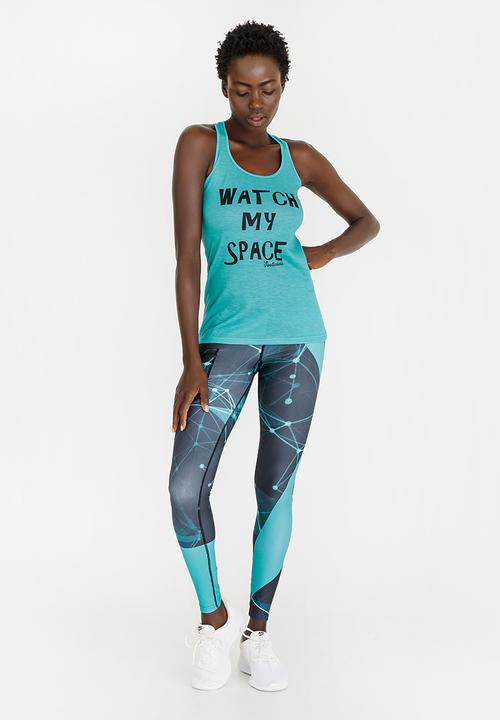 Vivolicious - Watch My Space Tone Tank Turquoise