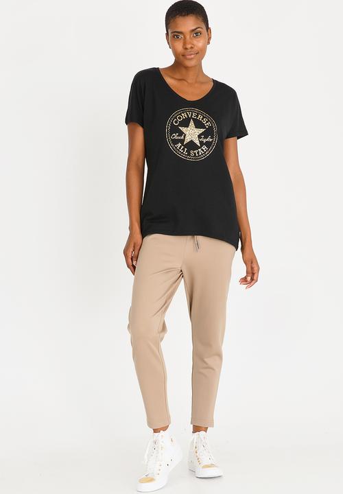 Converse - Metallic Detail Tee Black