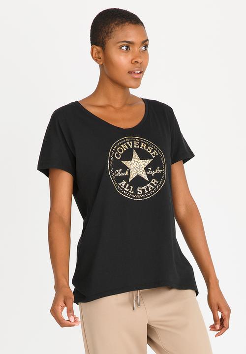 Converse - Metallic Detail Tee Black