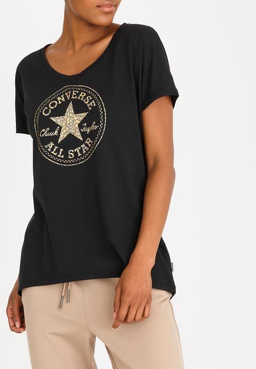 Converse - Metallic Detail Tee Black