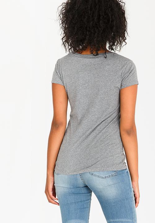 GUESS - Guess Tri Tee Mid Grey
