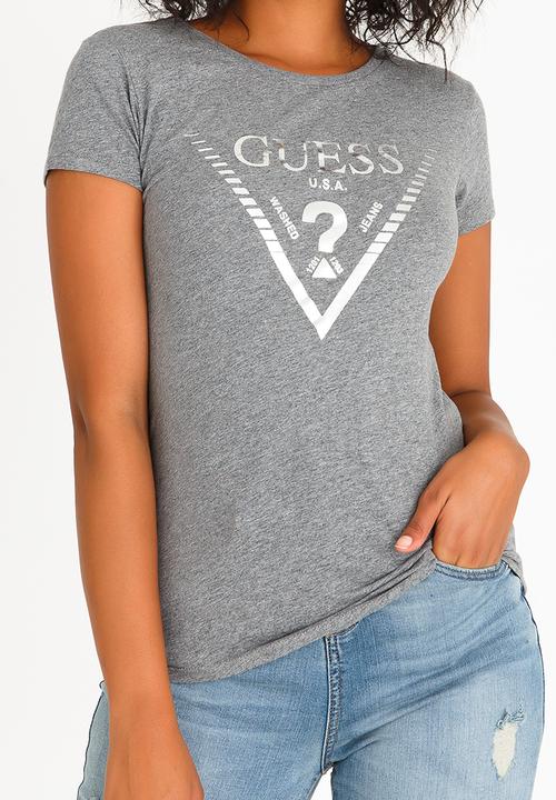GUESS - Guess Tri Tee Mid Grey