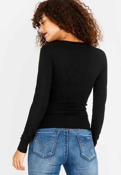 SISSY BOY - Alice Embellishment Top Black